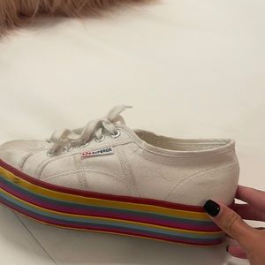 Gently used platform Superga shoes Size 38 Women’s EU